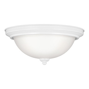 Two Light Flush Mount in Transitional Style-13.25 Inch wide by 6.25 Inch high - 1049455