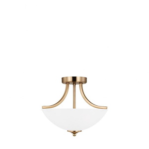 Sea Gull Lighting-Geary-2 Light Convertible Semi-Flush Mount In Transitional Style-12.38 Inch Tall and 13.88 Inch Wide