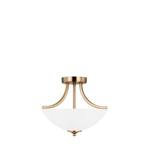Geary-2 Light Convertible Semi-Flush Mount In Transitional Style-12.38 Inch Tall and 13.88 Inch Wide - 1118496