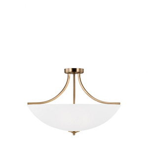 Sea Gull Lighting-Geary-4 Light Convertible Semi-Flush Mount In Transitional Style-18.5 Inch Tall and 25 Inch Wide
