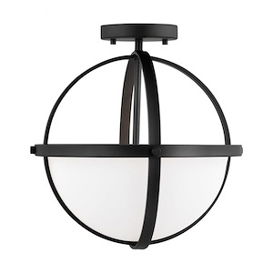 Sea Gull Lighting-Alturas-2 Light Convertible Semi-Flush Mount In Contemporary Style-16.38 Inch Tall and 14 Inch Wide