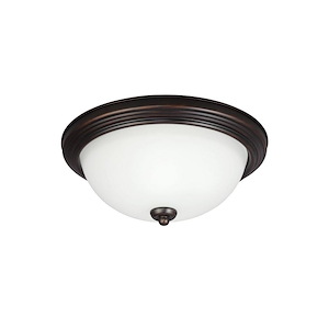 Sea Gull Lighting-One Light Flush Mount in Transitional Style-10.5 Inch wide by 5.5 Inch high