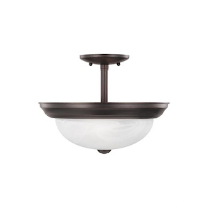 Sea Gull Lighting-Windgate-Two Light Convertible Semi-Flush Mount
