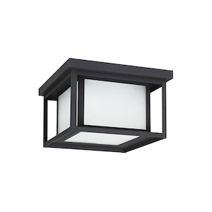 Sea Gull Lighting-Hunnington-75W Two Light Outdoor Flush Mount in Contemporary Style-10 Inch wide by 6.25 Inch high - 561217