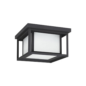 Sea Gull Lighting-Hunnington-14W 1 LED Outdoor Flush Mount in Contemporary Style-10 Inch wide by 6.25 Inch high - 692011