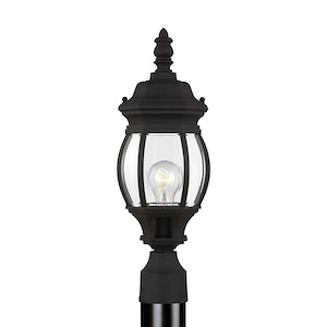 Sea Gull Lighting-1 Light Small Outdoor Post Lantern in Traditional Style-6.13 Inch wide by 18.5 Inch high