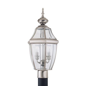 Sea Gull Lighting-Two Light Outdoor Post Fixture in Traditional Style-10 Inch wide by 21.5 Inch high