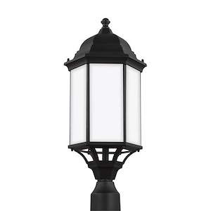 Sevier-1 Light Large Outdoor Post Lantern in Traditional Style-9.38 Inch wide by 22.13 Inch high - 930903