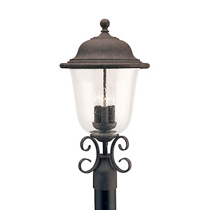 Sea Gull Lighting-Three Light Outdoor Post Fixture in Traditional Style-12 Inch wide by 22.75 Inch high