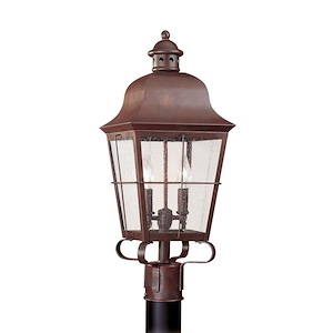 Sea Gull Lighting-Two Light Outdoor Post Fixture in Traditional Style-9.25 Inch wide by 22.75 Inch high