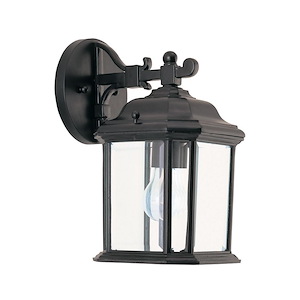 Sea Gull Lighting-Single-light Outdoor Wall Lantern in Traditional Style-6.5 Inch wide by 11.5 Inch high