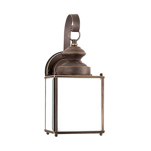 Sea Gull Lighting-One Light Outdoor Wall Lantern in Transitional Style-5.25 Inch wide by 12.5 Inch high