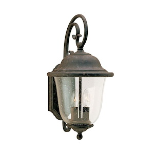 Sea Gull Lighting-Two Light Wall Lantern in Traditional Style-9 Inch wide by 18 Inch high - 12538