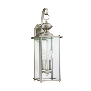 Sea Gull Lighting-Two Light Outdoor Wall Fixture in Transitional Style-7 Inch wide by 20.25 Inch high