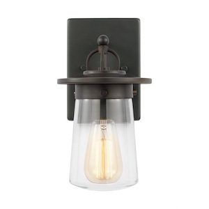 Sea Gull Lighting-Tybee-1 Light Small Outdoor Wall Lantern In Casual Style-11.63 Inch Tall and 6 Inch Wide - 1255117
