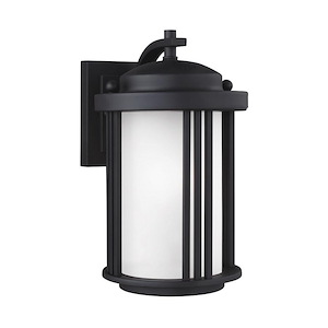 Sea Gull Lighting-Crowell-One Light Small Outdoor Wall Lantern in Contemporary Style-6 Inch wide by 10 Inch high - 494247