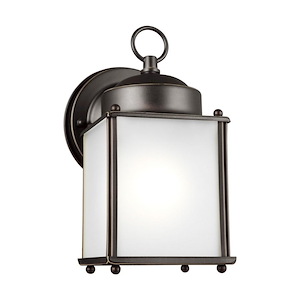 Sea Gull Lighting-New Castle-100W One Light Outdoor Wall Lantern in Traditional Style-4.25 Inch wide by 8.25 Inch high