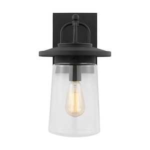 Tybee-1 Light Medium Outdoor Wall Lantern In Casual Style-15.5 Inch Tall and 8.5 Inch Wide - 1255126