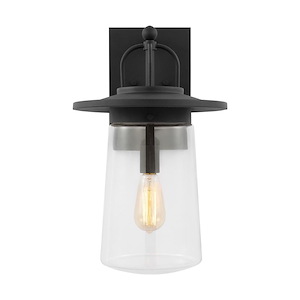 Tybee-1 Light Large Outdoor Wall Lantern In Casual Style-18.63 Inch Tall and 10 Inch Wide - 1255091