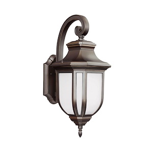 Sea Gull Lighting-Childress-One Light Large Outdoor Wall Lantern in Traditional Style-9 Inch wide by 21.25 Inch high
