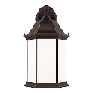 Sea Gull Lighting-Sevier-1 Light Extra Large Outdoor Downlight Wall Lantern in Traditional Style-12.5 Inch wide by 23.25 Inch high