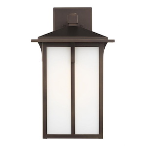 Sea Gull Lighting-Tomek-1 Light Large Outdoor Wall Lantern-10.5 Inch wide by 18 Inch high