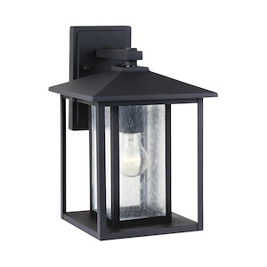 Sea Gull Lighting-Hunnington-One Light Large Outdoor Wall Lantern in Contemporary Style-9 Inch wide by 14 Inch high