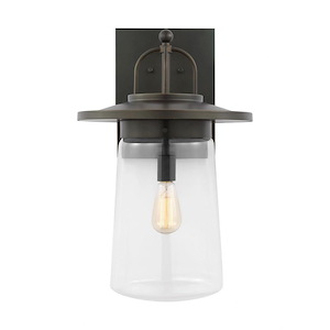 Sea Gull Lighting-Tybee-1 Light Extra Large Outdoor Wall Lantern In Casual Style-22.25 Inch Tall and 12 Inch Wide