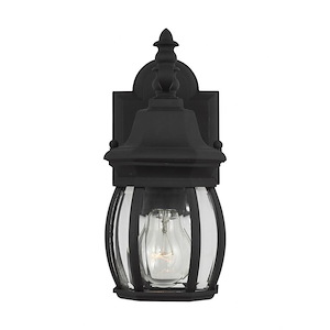 Sea Gull Lighting-Wynfield-1 Light Small Outdoor Wall Lantern in Traditional Style-5 Inch wide by 11.25 Inch high