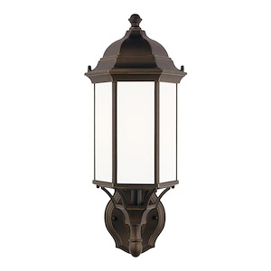 Sea Gull Lighting-Sevier-1 Light Medium Outdoor Wall Lantern in Traditional Style-8.13 Inch wide by 19.38 Inch high - 930908