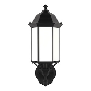 Sevier-1 Light Medium Outdoor Wall Lantern in Traditional Style-8.13 Inch wide by 19.38 Inch high - 930908
