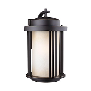 Sea Gull Lighting-Crowell-One Light Large Outdoor Wall Lantern in Contemporary Style-12 Inch wide by 19.56 Inch high - 494301