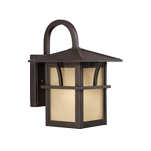 Sea Gull Lighting-Medford Lakes-One Light Outdoor Wall Lantern in Transitional Style-7 Inch wide by 11 Inch high - 191068