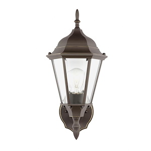 Sea Gull Lighting-Windgate-One Light Outdoor Wall Lantern in Traditional Style-8 Inch wide by 17 Inch high - 1150038