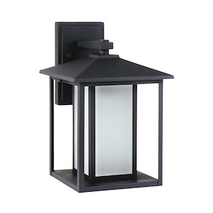 Sea Gull Lighting-Hunnington-100W One Light Outdoor Wall Lantern in Contemporary Style-9 Inch wide by 14 Inch high