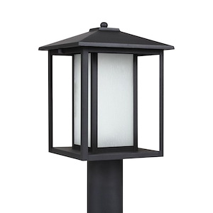 Sea Gull Lighting-Hunnington-100W One Light Outdoor Post Lantern in Contemporary Style-9 Inch wide by 15 Inch high - 561409