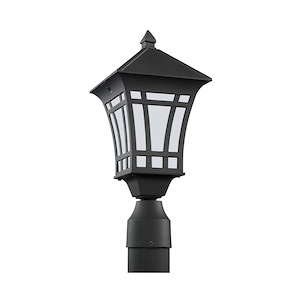 Sea Gull Lighting-Herrington-100W One Light Outdoor Post Lantern in Transitional Style-7.25 Inch wide by 16.5 Inch high