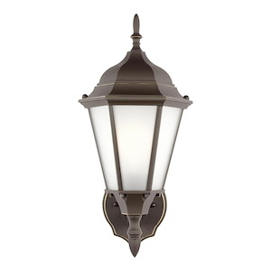Sea Gull Lighting-Bakersville-100W One Light Outdoor Wall Lantern in Traditional Style-7.75 Inch wide by 17 Inch high