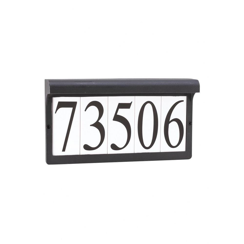 Seagull Rectangle House Number Plaque - Blue and White