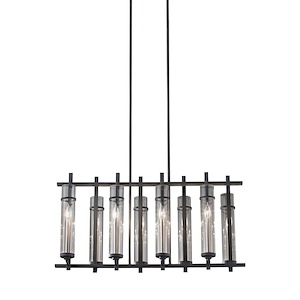 Feiss Lighting-Ethan-Island Chandelier 8 Light Steel in Transitional Style-10 Inch Wide by 19.88 Inch High - 1276490