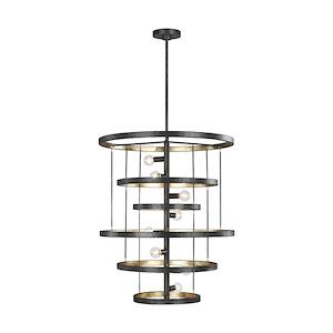 Celeste-Chandelier 8 Light Steel in Modern Style-24 Inch Wide by 28.63 Inch High - 1276809