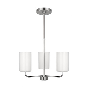 Rhett - 3 Light Small Chandelier In Modern Style-14.13 Inches Tall and 18 Inches Wide - 1326569