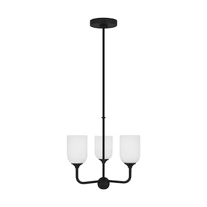 Emile - 3 Light Small Chandelier In Traditional Style-17 Inches Tall and 16 Inches Wide - 1326777