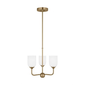 Emile - 3 Light Small Chandelier In Traditional Style-17 Inches Tall and 16 Inches Wide