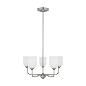 Emile - 5 Light Medium Chandelier In Traditional Style-17.25 Inches Tall and 20 Inches Wide - 1326613