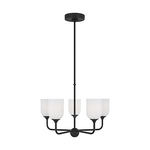 Emile - 5 Light Medium Chandelier In Traditional Style-17.25 Inches Tall and 20 Inches Wide