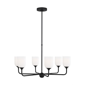 Emile - 6 Light Large Chandelier In Traditional Style-17.25 Inches Tall and 30 Inches Wide - 1326638