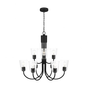 Miles - 9 Light Chandelier-27.25 Inch Tall and 29 Inch Wide - 1375284