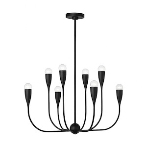 Maya - 8 Light Chandelier-17.75 Inch Tall and 27.38 Inch Wide - 1375287
