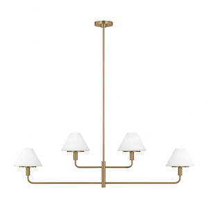 Mendota - 4 Light Chandelier-15 Inch Tall and 50 Inch Wide - 1375290